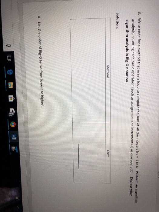  Write code for a method that uses a loop to compute