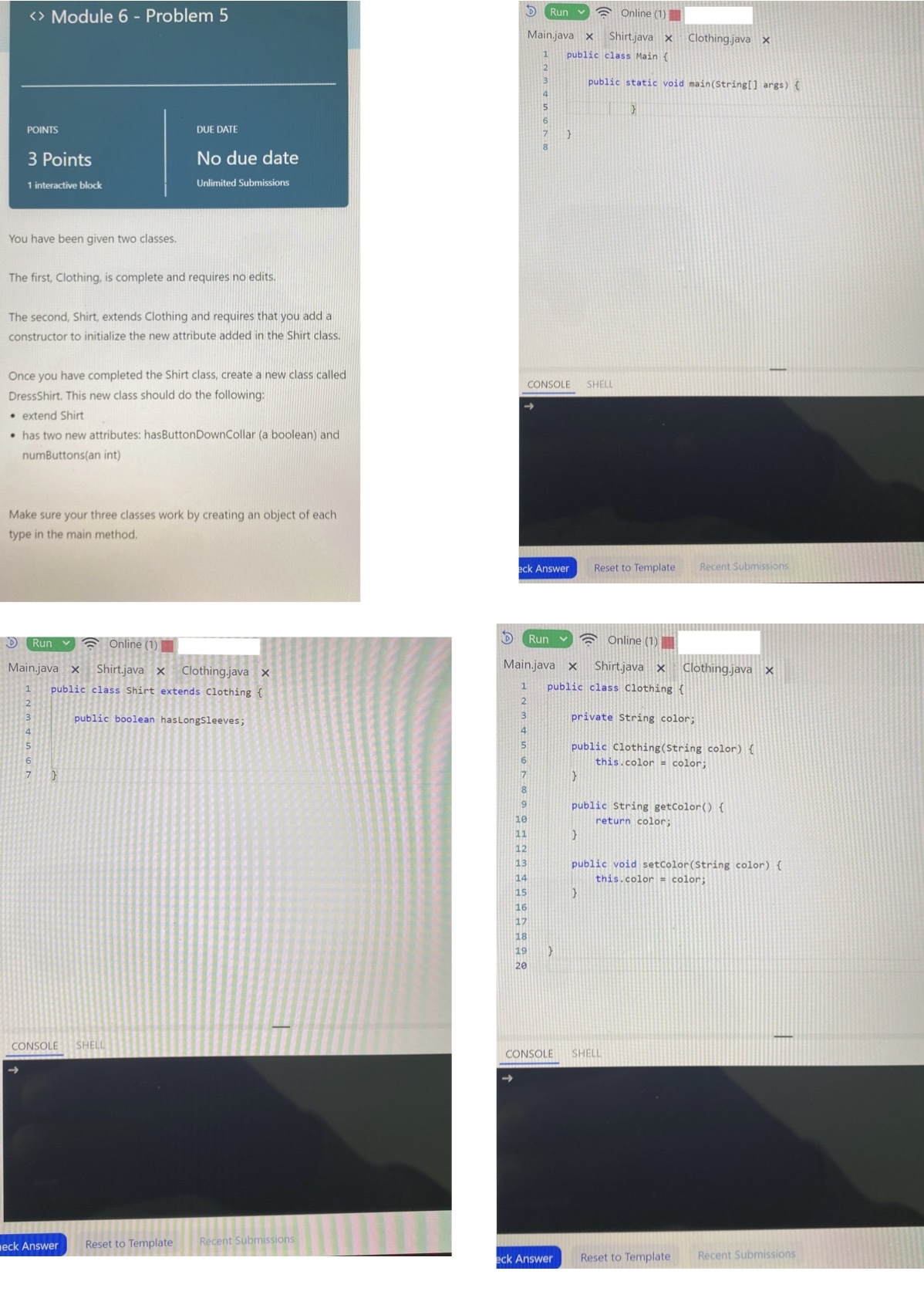  I will upvote if code is correct and runs properly, thank