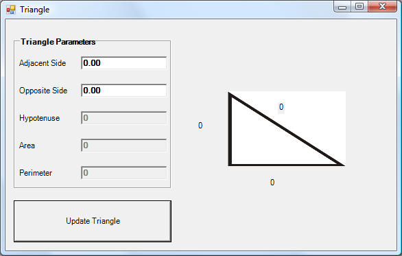 command line driver: Sub Main() ' instnatiate a Triangle Dim myTriangle As