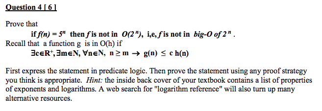 Help please! Question 4161 Prove that Recall that a function g is