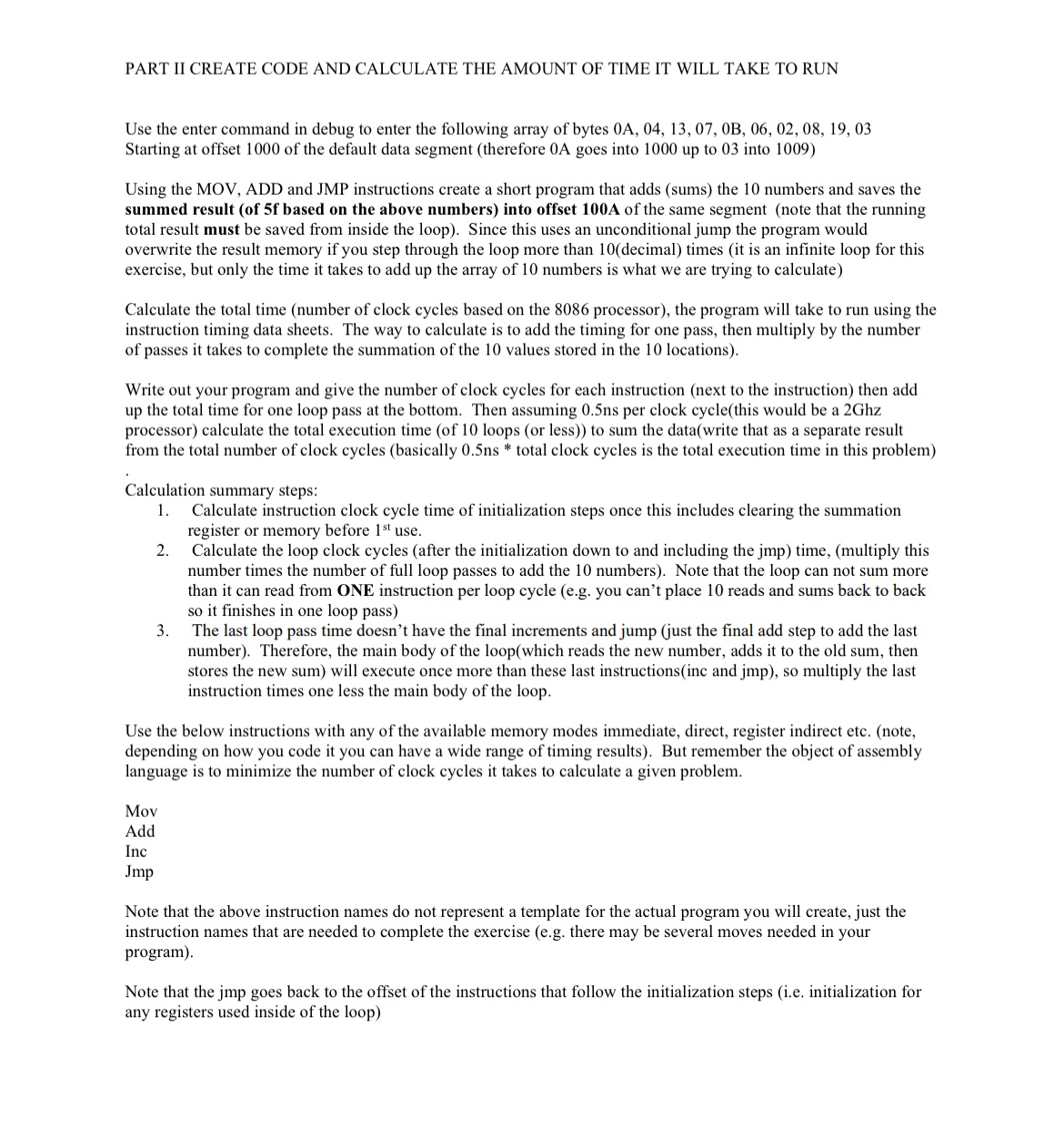  USING DOSBOX : PART II CREATE CODE AND CALCULATE THE AMOUNT