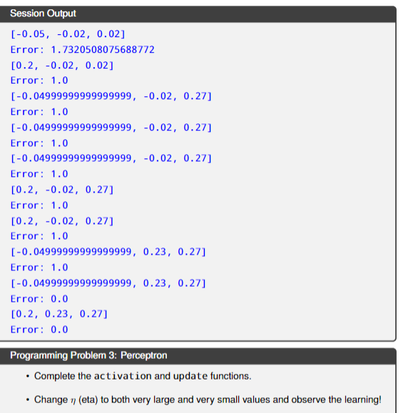 (always-1), and inputs r, 2. The task is to determine weights wo,w,