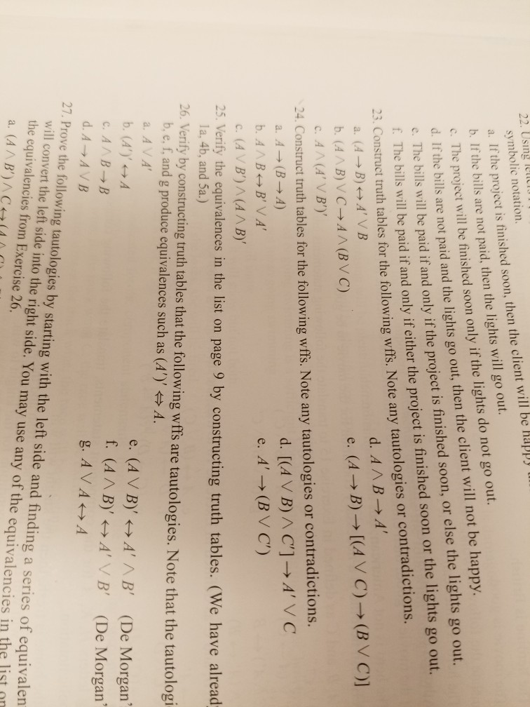  I need help with #24 22. Using elCT symbolic notation a.