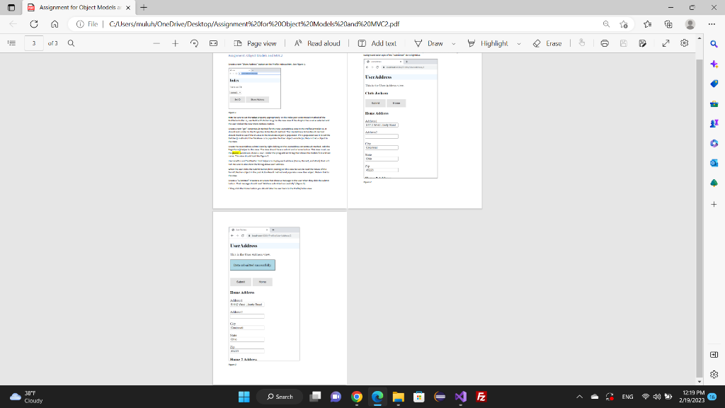  Assignment for Ohject Models in + O A (i) File |