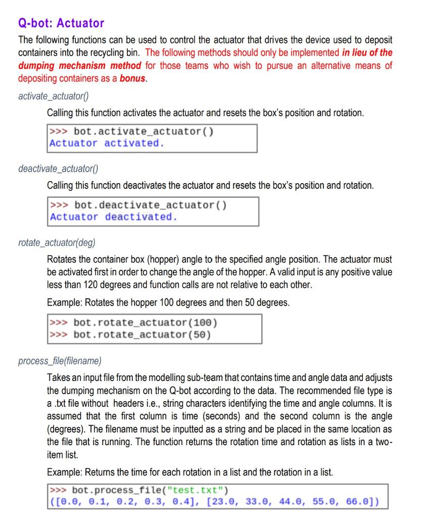 to the Q-arm and facing the Recycling Station area The container attributes
