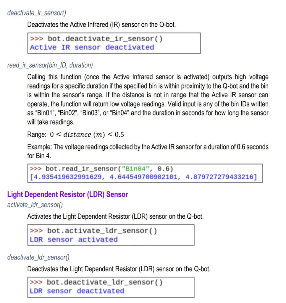its material, mass (in grams) and the destination bin in the Recycling