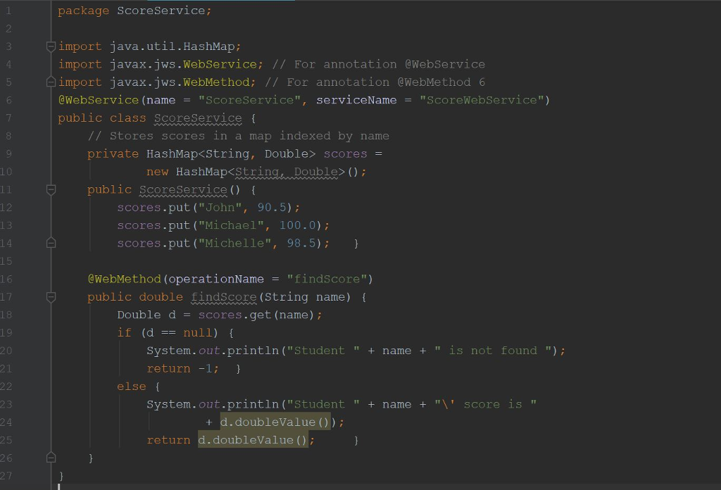 Suppose the scores are stored in the scores table. The table was