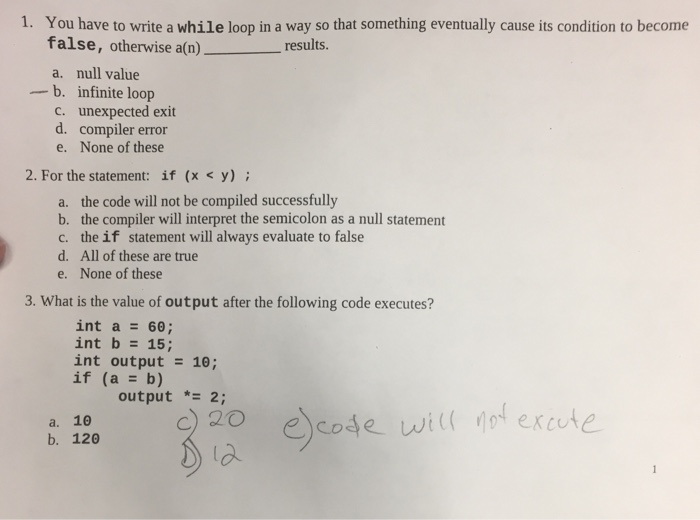  1. You have to write a while loop in a way