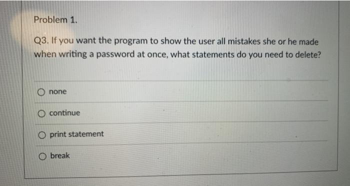 = re.compile(r'[@#$%&?! ]') while True : password input("A password should have at
