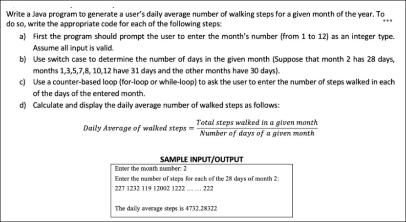  in simple java don't use advanced solution Write a Java program