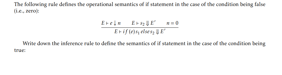 as follows: The language has simple arithmetic operations, equal comparison, and logical