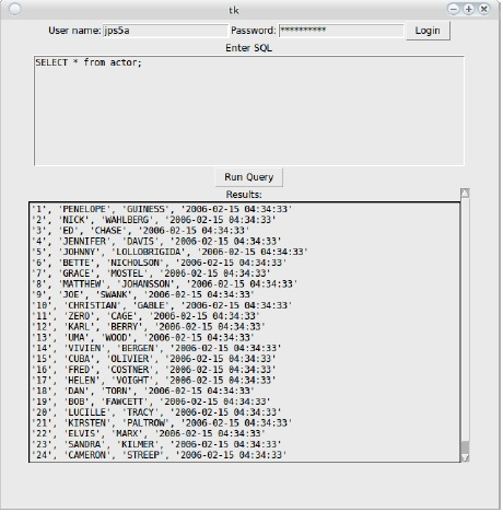 In Python 3, use the tkinter module to create an interface similar
