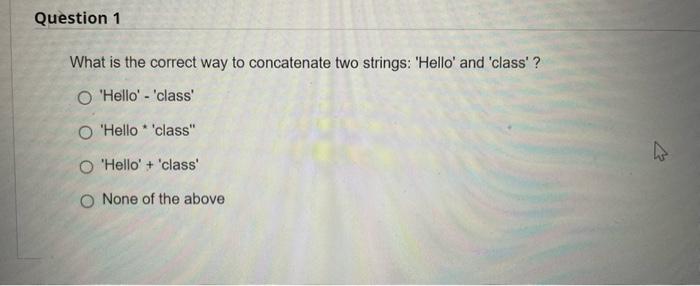 Please answer the following questiong using Python language. Question 1 What is