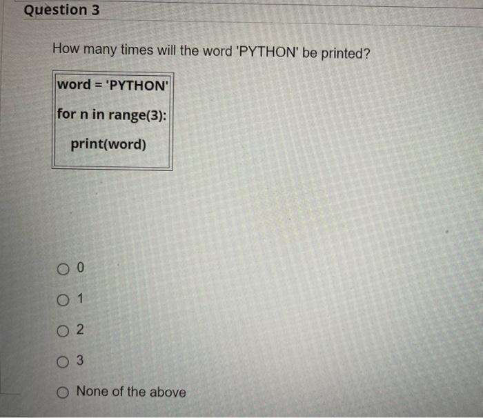 - 'class' O "Hello * 'class" O 'Hello' + 'class' O None
