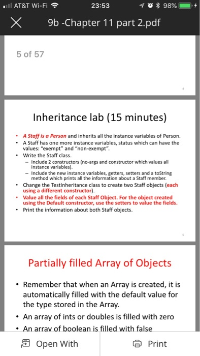  Java question public class Person { private String name; private int