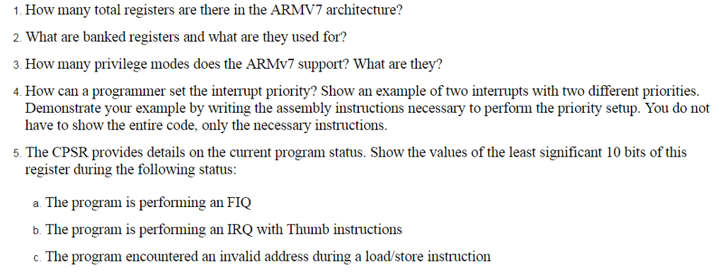  This is for assembly language and microprocessor class 1. How many