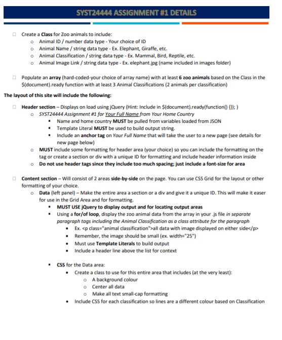 knowledge of JavaScript, Local Storage, jQuery Selectors and Actions, and simple JSON