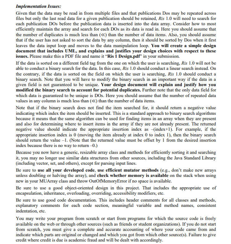 a simple system to read, store, write, sort, and search Array data