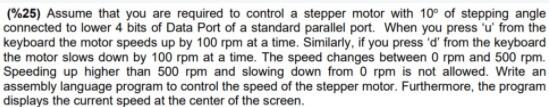  Computer science - microprocessor 8086 (Assembly language) Please solve the question