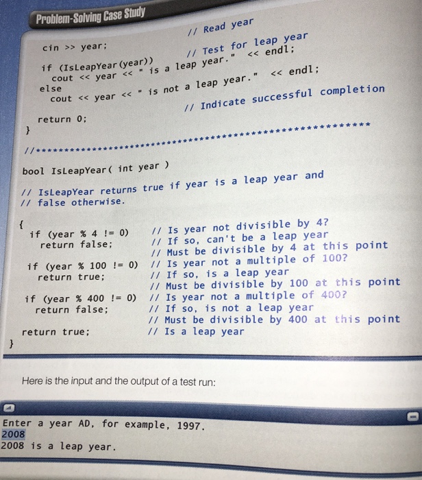 the following years are leap years. a. 1900 b. 2000 c. 1996