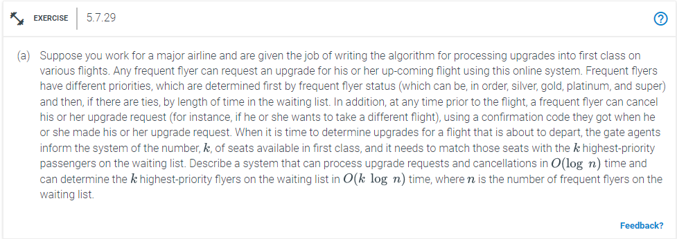  Solve in C please Suppose you work for a major airline