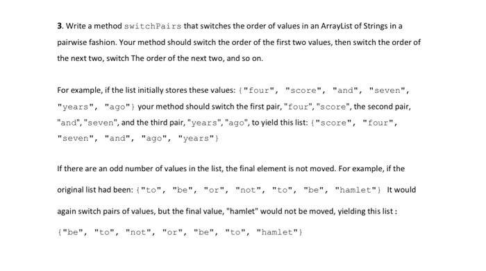 in a simple way ArrayList Programming Exercises 1. Create a ArrayList, books,