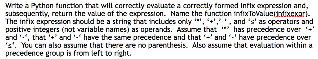 The task is to create a function in Python that will evaluate