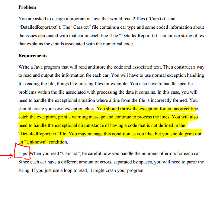Write a Java Program that reads given 2 .txt files (notepad can