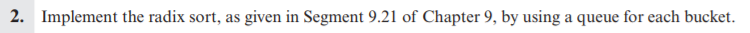 **/ public class RadixSort { /** Radix Sort function **/ public static