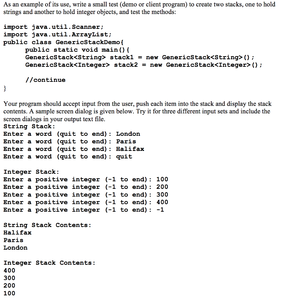 that a stack is a last in, first out data structure that
