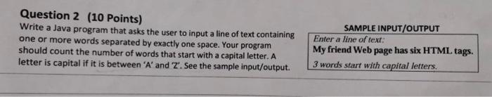 hello, please write it in java language, and I guess they want