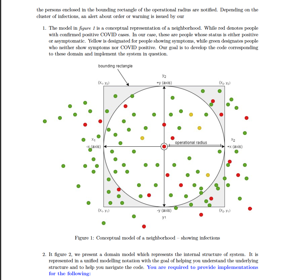of COVID-19 monitoring and alert system. In particular, we shall developing the