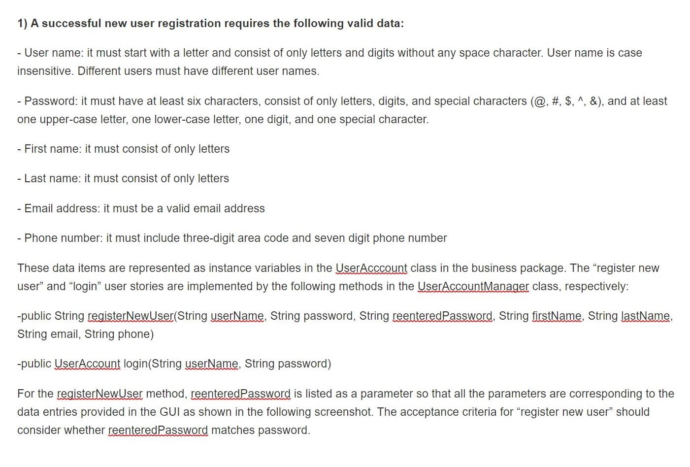 Java, please. The production code is partially written. You only need to