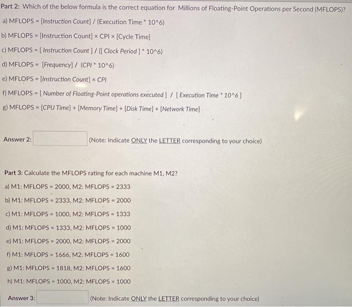 the same instruction set. Each machine has a processor wit GHz clock