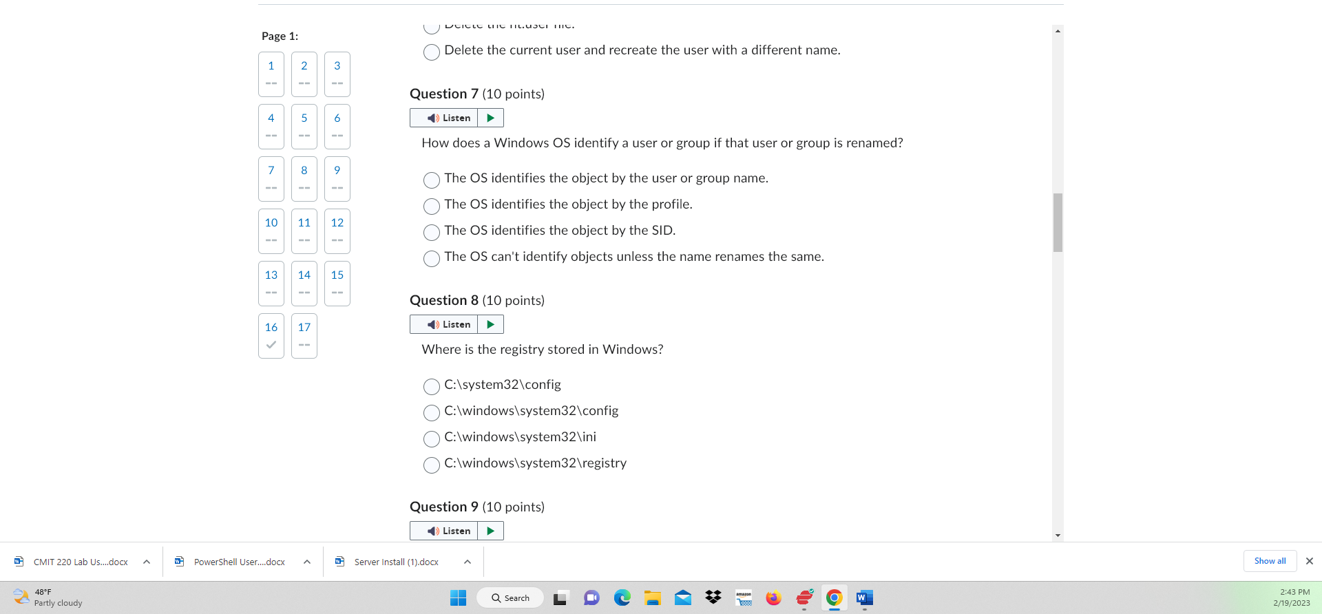 the following is a SID? 16 180699209-877415012-3182924384-1004 S-1-5-21-1180699209-877415012-3182924384-1004 S-II-81180699209-877415012-3182924384-1004 2000-1180699209-877415012-3182924384-1004 Question 3