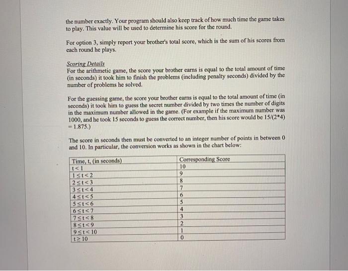 using functions Problem: Educational Software Your little brother is having trouble with