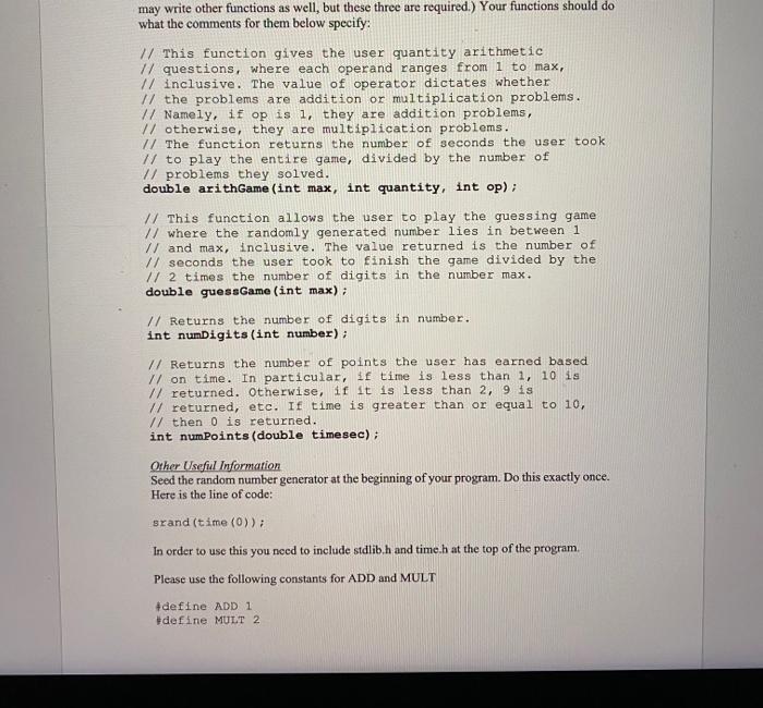 arithmetic. Your parents realize that after taking a few weeks of your