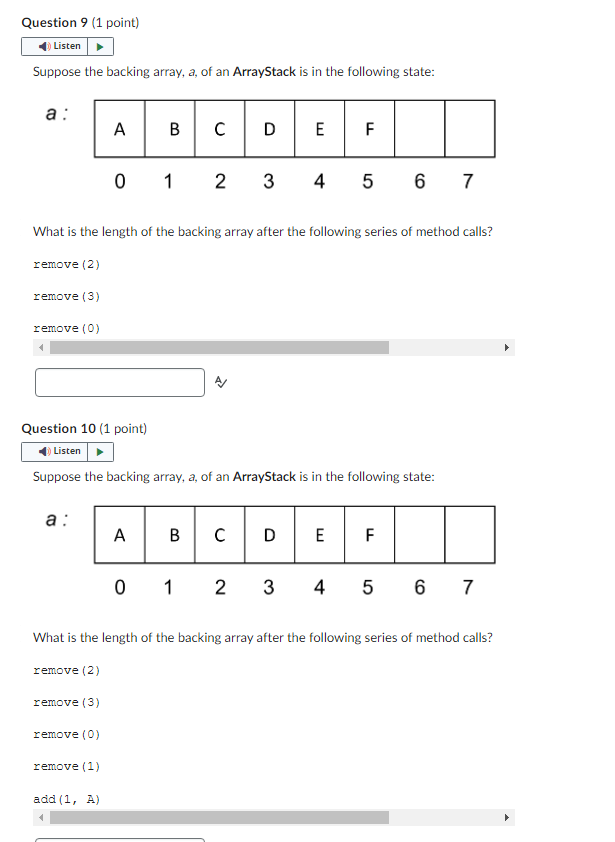 the new array always has at least capacity for one element. To