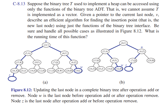 CREATE A C++ PSUEDOCODE AND SOLVE FOR TIME COMPLEXITY C-8.13 Suppose the