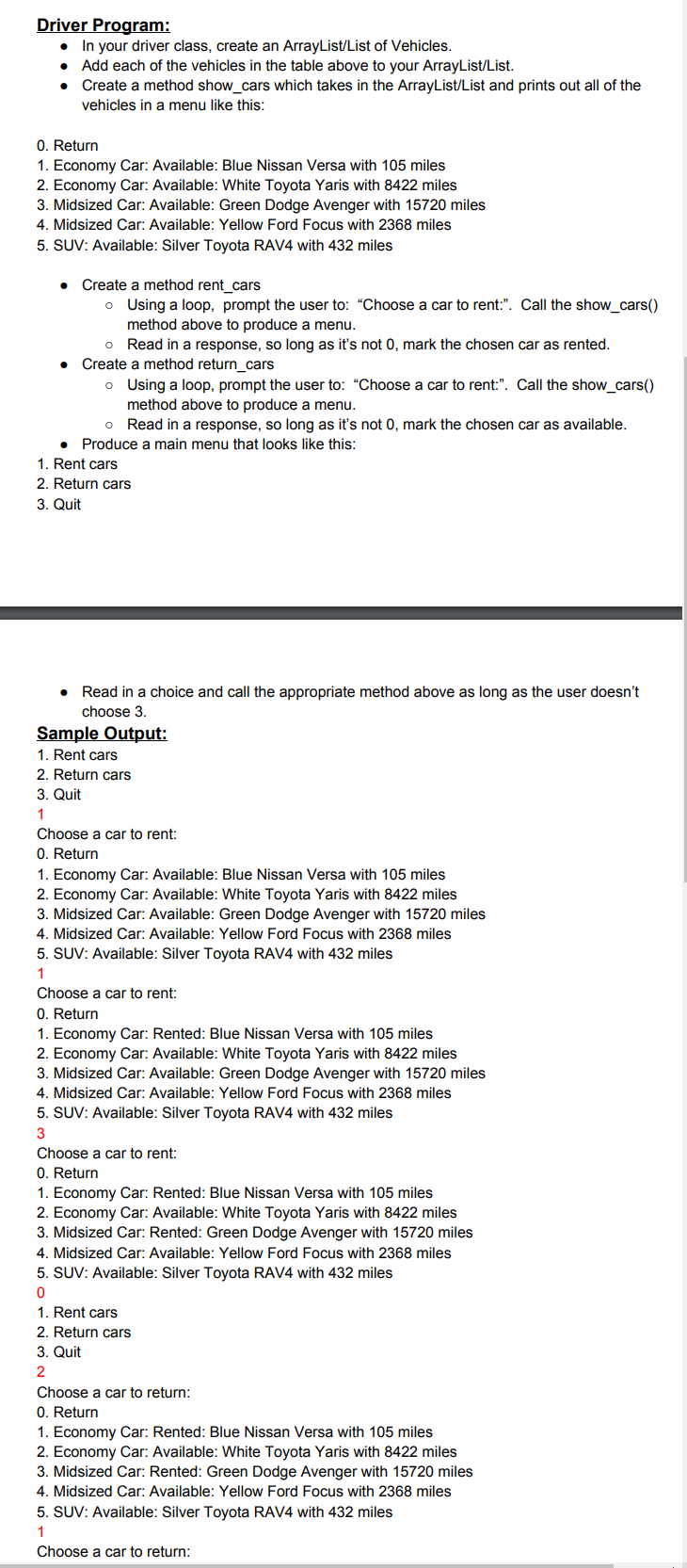 company has hired you to build an inventory system to keep track