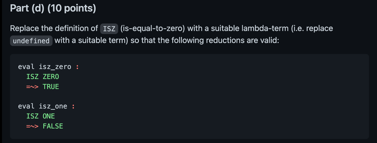 , SUB, ISZ and EQL. If you modify any other other part