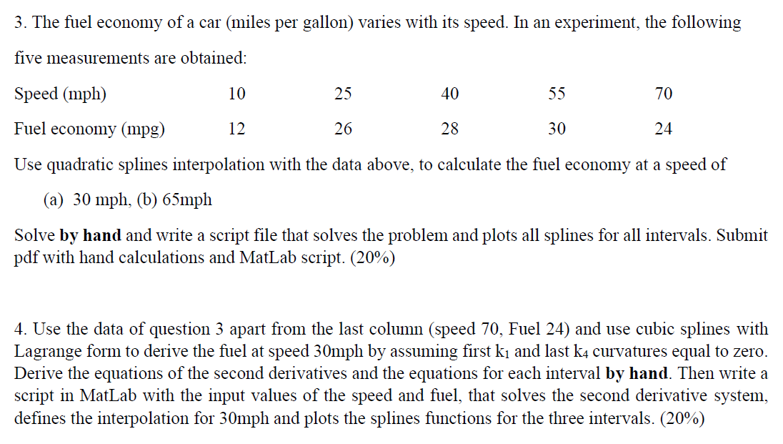  Please help me with question 3 and 4 please! Matlab 