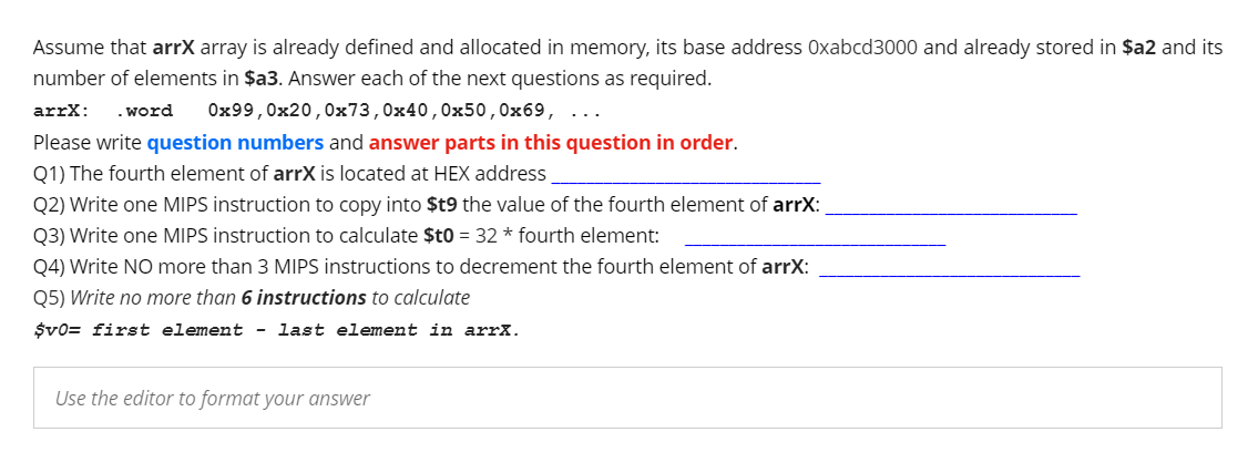 fFFFFFFFFFFAST PLEASE Assume that arrX array is already defined and allocated in