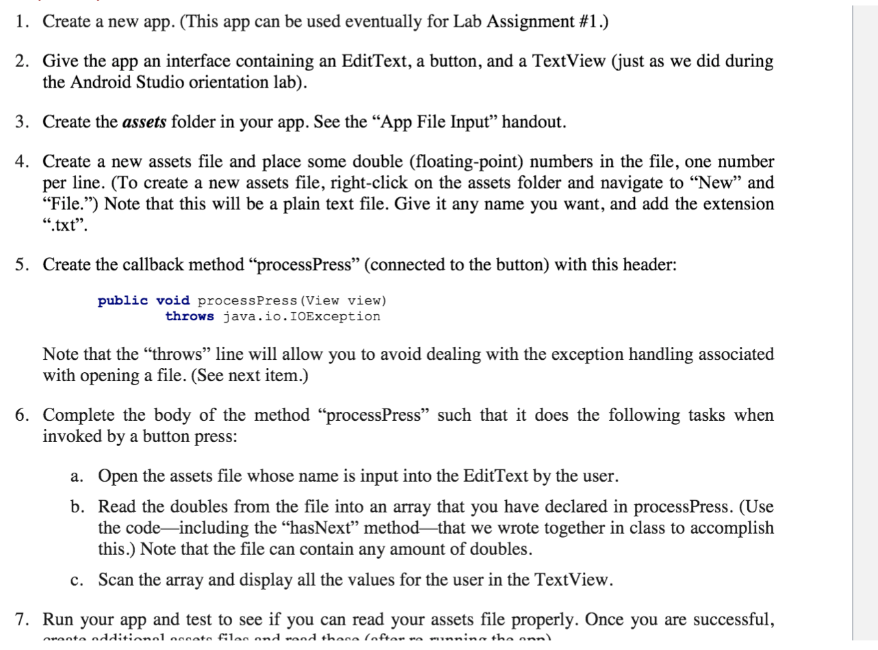  1. Create a new app. (This app can be used eventually