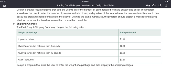  Pad Starting Out with Programming Logic and Design, 4th Edition game