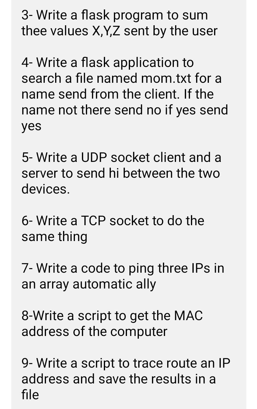  3- Write a flask program to sum thee values X,Y,Z sent