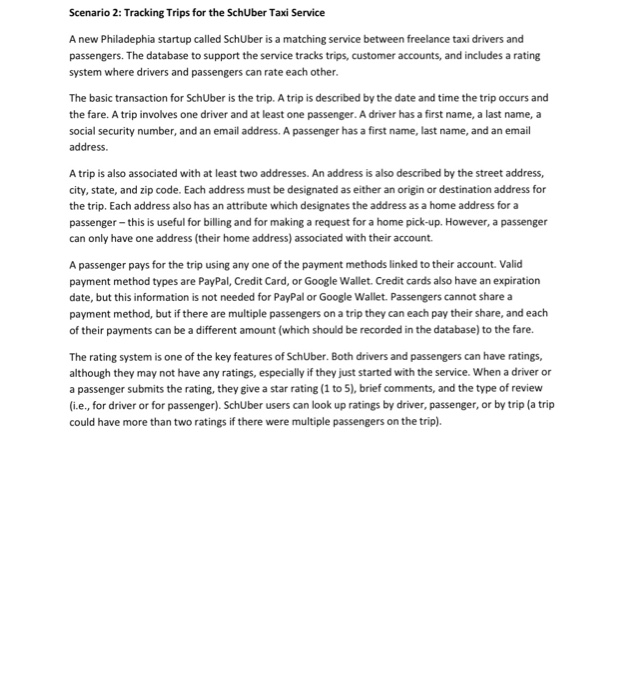 sure that you read the description carefully. Your diagram should reflect a