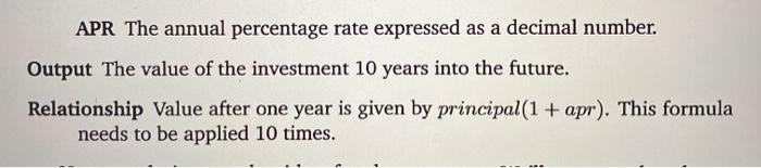 right. How do i correct it? thank you. Program Future Value Inputs