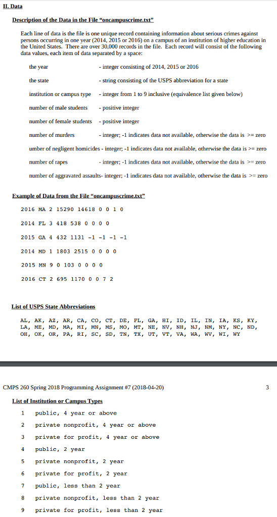 Java programming IL Data Each line of data is the file is
