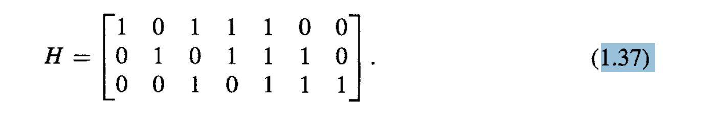 modulo 2.) (b) Let m = [1, 1, 0, 0]. Determine the